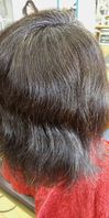 酸熱ﾄﾘｰﾄﾒﾝﾄ施術と、和漢彩染ヘアカラーのbefore&after